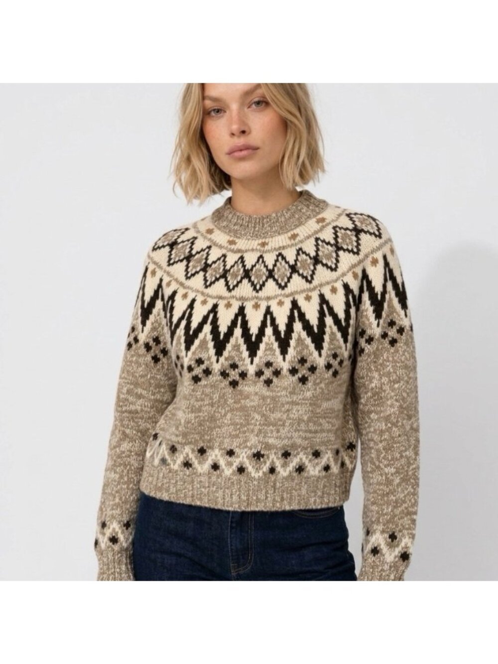 American Eagle Fair Isle Nordic Pullover Sweate SIZE XS  New with tags!
